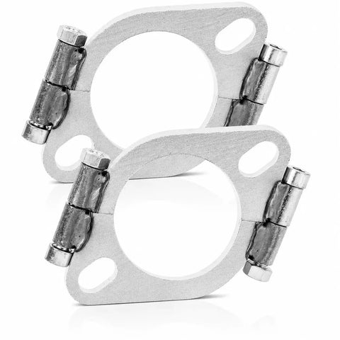 Heavy Duty 2 Pack Split Flange Repair Kit For Cars And Motorcycles with Zinc coating and 2.25 inch design.