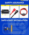 Safety assurance features for 6 Gang Wireless Switch Panel With 328 Feet Range Remote Detachable Magnetic Mount Portable Lanyard RGB SOS 12 to 24V DC 80A Perfect For Trucks Boats UTVs