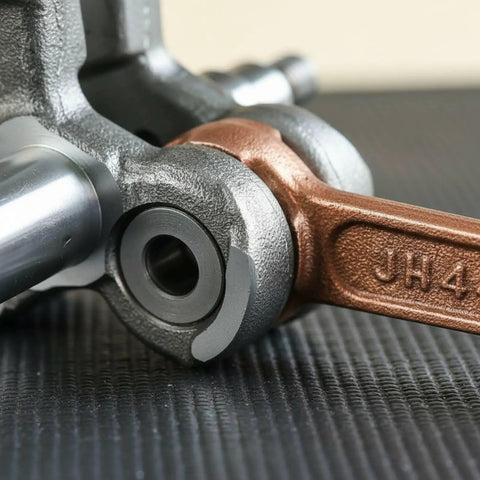 Engine Drive Shaft and Connecting Rod for 43cc Grass Mowers and Brush Cutters, Sturdy Alloy Steel Power Transfer Component, 44-5 Repair Upgrade, Improves Engine Compression, Smooth Operation, Outdoor Tool Maintenance close-up