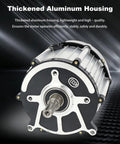 Heavy Duty Brushless Differential Axle Motor Boasting Pure Copper Core And Beefy Permanent Magnets Delivers Smooth 48V 1000W Power with aluminum housing