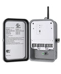 Outdoor Smart WiFi Pool Pump Timer Box Hooked Up With Heavy Duty 40A 120 277 VAC 2HP Wireless Controller open view