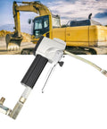 Portable Pneumatic Grease Gun Kit with 400 Bar High Pressure Automatic Lever Metering Aluminum Alloy Body in use on-site