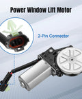 Front Driver Side Window Lift Motor 742-600 Replacement For Toyota Camry Corolla Sienna Fits 1983 2001 Camry 1984 1998 4Runner 1995 2004 Tacoma Easy Install Durable Power Window Regulator, 2-pin connector
