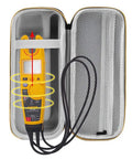 Beefy EVA Hard Case For T5-1000 T5 600 T6-1000 T6 600 Electrical Voltage Tester open showing storage slots
