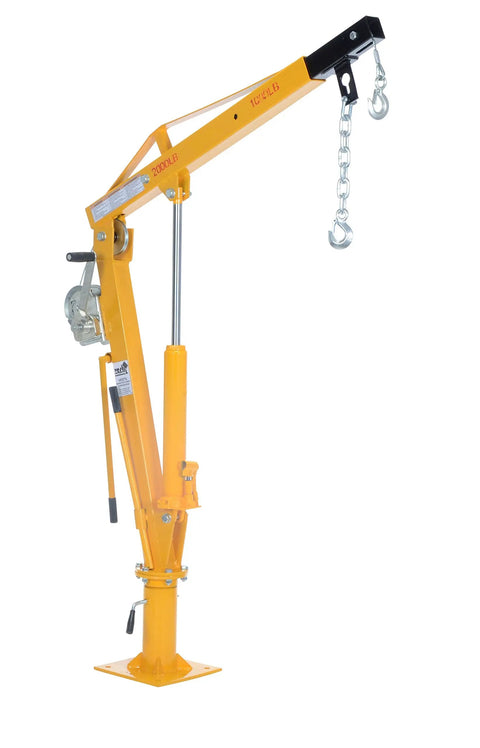 Workhorse Winch Operated Jib Crane With 2000 Lb Capacity And Seven Foot Reach Built Damn Tough To Move Big Cargo Without Breaking A Sweat Today