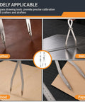 Dead Center Precision 12 Inch Radius Divider Tool And Layout Compass used on leather, metal, and paper for accurate scribing.