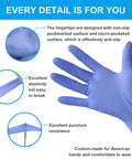 Ice Blue Nitrile Exam Gloves 3.2mil Thick 1000 Count Powder Free Latex Free Medical Grade Gloves For Home Cleaning And Food Prep