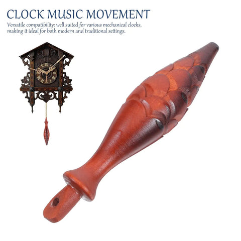 Cuckoo Clock Hammer Replacement Set Of 2, 5.9 Inch Vintage Pendulum Accessory for Wooden Wall Clocks with close-up detail