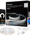 16.4 Ft Smart LED Strip Light With App And Remote 6500K Cool White Cob LEDs WiFi Enabled Alexa And Google Compatible Dimmable Indoor Lighting