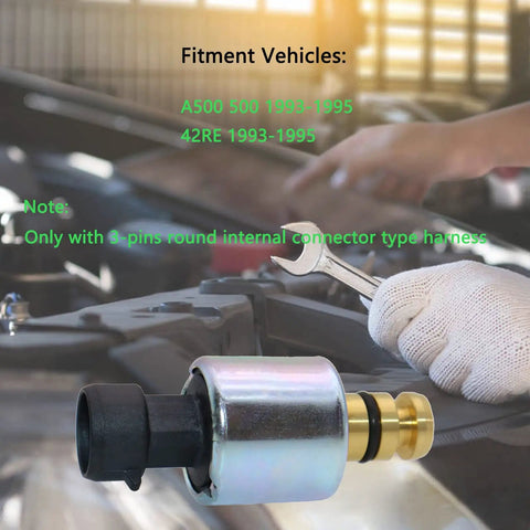 Governor Pressure Transducer Sensor For A500 40RH 42RH 42RE 44RE With 3 Pin Round Connector, mechanic using tool in background