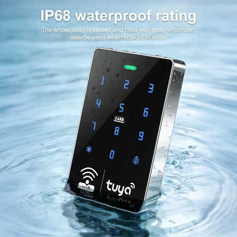 WiFi Security Access Kit With Waterproof RFID Touch Keypad Door Lock Tuya Smart App Remote Opener Electric Mortise Lock