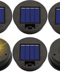 Six Pack Solar Light Replacement Tops For Outdoor Lanterns Top 3.31 Inches Bottom 2.83 Inches 7 Lumens Waterproof Lantern Lids