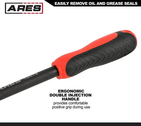 Close-up of Indexing Seal Puller 12 Inch with ergonomic handle, highlighting grip details for safe seal removal on cars.