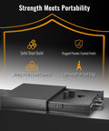 2U Locking Rack Drawer With Beefy Metal Build, Pre-Cut Foam, Smooth Sliding And Secure Latch, showcased open with foam inserts