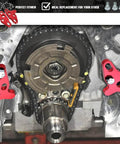 Two Piece Oil Pump Alignment Tool Kit, Billet Aluminum Guide for Gen V LT1 LT4 LT5 Engines, installed on engine