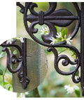 Heavy Duty Iron Corner Braces Tough As Nails Floating Shelf Supports Wall Mounted Triangle Plant Stand Steel L Brackets Set Of Two detail close-up