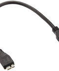 Plug And Play External USB 3.0 Enclosure For 2.5 Inch SSD Or HDD With Rock Solid Build VESA Mount Bracket Intel NUC Ready Top Shelf Black Drive Chassis USB cable with black connectors