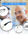 Heavy Hitting Job Site Staples With Crush Proof Clear Lenses Deliver Knockout Durability And Top Tier Ansi Certification In A Smart Bulk Pack Of Six Scratch Resistant Safety Glasses For Men And Women, featuring comfortable fit and soft rubber temple tips.