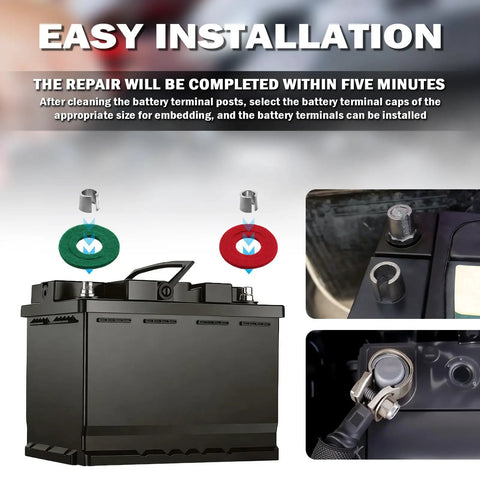 Must Have Battery Terminal Shim Set For Fixing Loose Terminals On Cars Trucks And Boats in installation process