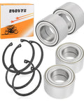 Front And Rear Wheel Bearings Kit With Circlips For Ranger Sportsman Ace Hawkeye Vehicle, includes sealed units and clip rings.