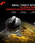 Engine Oil Filler Cap For Honda Accord Civic CRV Ridgeline Pilot Odyssey Passport Element Fit And Acura TSX TL RSX RLX RDX MDX ILX From 2003 To 2019 Models Easy Install shown installed on engine block, highlighting sealing efficiency and oil cleanliness.