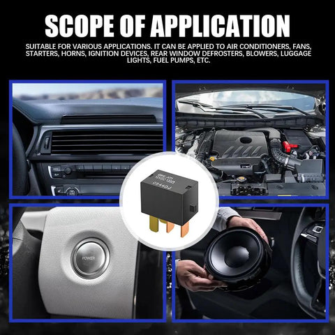 Two-Pack G8HL-H71 Auto Starter Relay 4-Pin Waterproof Power Relay For Honda Accord Civic Element CR-V CR-Z on dashboard and engine bay