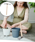 Using Dual Head Cultivator Garden Hoe for Lightweight Outdoor Yard Work Portable Sturdy Metal Garden Tool Weeding Tilling And Plant Care