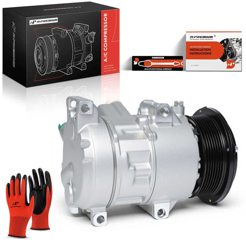 Heavy Duty AC Compressor With Clutch For Toyota Camry And Rav4 2007 To 2009 Two Point Four Liter Engine with installation kit.