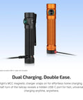 Baton4 Pro EDC Flashlight Tiny Pocket Sized 1600 Lumen LED Light With Tactical Switch and Magnetic USB C Dual Charging