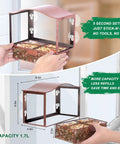Metal Window Bird Feeder With Wide Viewing Window And Ultra Strong Suction Cups for easy mount on glass, weatherproof design