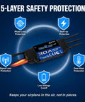 Beatles G2 30A ESC For RC Plane And Fixed Wing Aircraft 2S 4S Brushless Speed Controller With Built In Switching BEC 5V 6V 4A