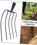 Practical Manure Fork For Efficient Yard Cleanup And Lawn Care With Durable Iron Pitch Fork Design shown in various uses.