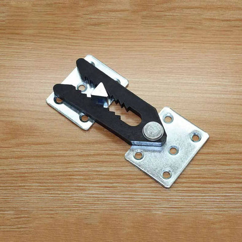 Easy Install Sectional Sofa Connector Clips Durable Couch Joint Snap Bracket Pins on wooden surface