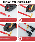 Pro Spark Plug Wire Crimping Tool Kit With Ratchet Crimper For Crimping Stripping And Cutting 7 To 8.5mm Spark Plug Wires