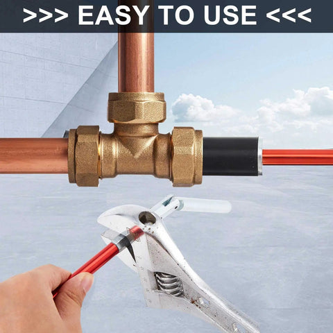 Water Stopper Pipe Plug Tool Kit For One Half Inch Three Quarter Inch And One Inch Pipes With Replacement Gaskets And Nuts For Fast Copper And PVC Water Line Repairs 65 Psi High Pressure Leak Stop System No Drainage in use
