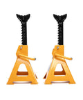 3 Ton Ratcheting Jack Stands Set of 2 For Car Lifts, Beefy Heavy Duty Stability With Double Lock Pins, Wide Saddle, Ductile Iron Ratcheting Bar, Meets ASME PASE-2019 Safety Standards, Auto Repair