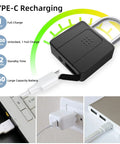 Smart Fingerprint Padlock With Waterproof Design, Key Backup, Mobile App Control, USB-C charging displayed