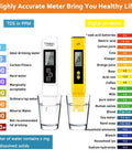 3 In 1 PH TDS EC Soil Moisture Meter Kit With Temperature Probe High Accuracy Digital Tester For Home Growers shown in use