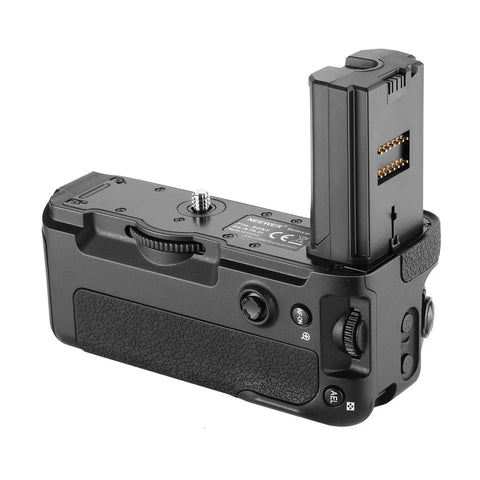 Vertical Battery Grip For Sony A9 A7III A7RIII Replacement Handle For VG C3EM Pro Grade Ergonomic Grip with visible battery slot