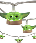 Baby Yoda String Lights The Mandalorian Grogu 10 LED Indoor Outdoor 10 Foot 5000K Cool White Glow Collector Edition detail
