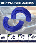 Front Tow Hook Cover Set For Ford F150 2004 To 2025, Toyota Tundra 2017 To 2021, Bronco Base Big Bend Outer Banks 2021 To 2025 in blue