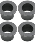 Four Pack Heavy Duty Flanged Bushing Fits Caster Yoke Steering Shaft For Scag Mag 61 72 STH 13 18 20 Sulky Tri Wheel Mower Rig side view of bushings
