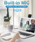Low Light USB Camera With Built In Microphone, 2MP 1080P HD Web Cam, Sony IMX322 Sensor, 0.01 Lux on laptop in home office