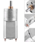 Pro Grade 12 Volt DC Gear Motor Delivers Darn Smooth Power With Full Metal Gears For High Torque Auto Mods And Wrenching Projects, 20mm size.