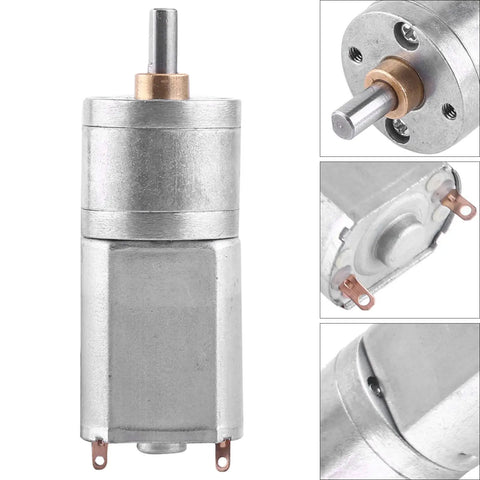 Pro Grade 12 Volt DC Gear Motor Delivers Darn Smooth Power With Full Metal Gears For High Torque Auto Mods And Wrenching Projects, 20mm size.