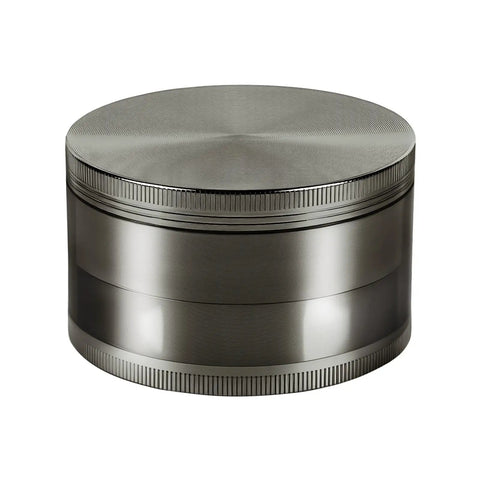 3 Inch Spice Grinder For Kitchen Gray With Aluminum Alloy Build, Magnetic Lid To Keep Spills Down, Easy To Take Apart And Clean