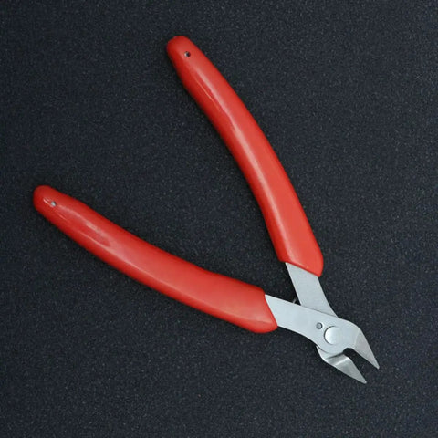 Two Pack Stainless Steel Wire Cutter Pliers With Sharp Nose For Easy Wire Cutting And Stripping on black surface