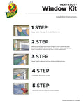 Installation guide for Max Strength Window Insulation Kit For Cold Weather, No-Fuss, Heavy Duty Shrink Film Fits Up To 10 Windows.