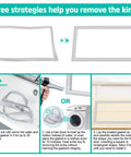 Three strategies for removing kinks in Premium Top Freezer Door Gasket Seal 17.91 X 28.74 Inches with heating methods.