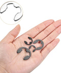Stainless Steel Circlip Retaining Ring Assortment Kit, E Clip Washers, Ten Sizes M1.5 To M10, 120 Or 200 Pcs Per Box, 304 Stainless, Shaft Fastener Rings Set For Home, Workshop, And DIY Projects shown in hand.